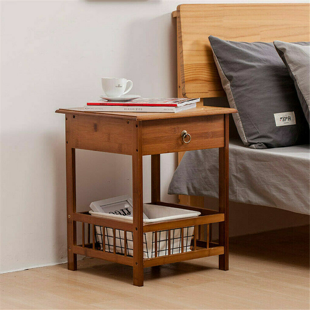 Classic Bedside Table Drawer Side Table Living Room Coffee Tea End Table V767-XJJ227-S-G2