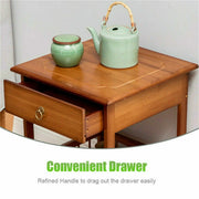 Classic Bedside Table Drawer Side Table Living Room Coffee Tea End Table V767-XJJ227-S-G2