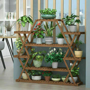 Multilayer Corner Garden Plant Stand Elegant and Practical Display Solution V767-XJJ240-V1