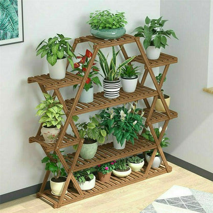Multilayer Corner Garden Plant Stand Elegant and Practical Display Solution V767-XJJ240-V1