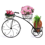 3 Tier Bicycle Style Flower Pots Indoor Outdoor Garden Shelf Rack Metal Plant Stand Au V767-XJJ280-V2