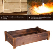 Large Rectangular Wooden Planters Garden Outdoor Flower Plant Herbs Pot Boxes V767-XJJ350