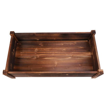 Large Rectangular Wooden Planters Garden Outdoor Flower Plant Herbs Pot Boxes V767-XJJ350