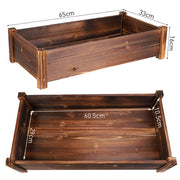 Large Rectangular Wooden Planters Garden Outdoor Flower Plant Herbs Pot Boxes V767-XJJ350