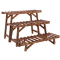3pcs Plant Stand Flower Step Bench Rack Herb Storage Shelf Garden Indoor Outdoor V767-XJJ375