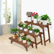 3pcs Plant Stand Flower Step Bench Rack Herb Storage Shelf Garden Indoor Outdoor V767-XJJ375