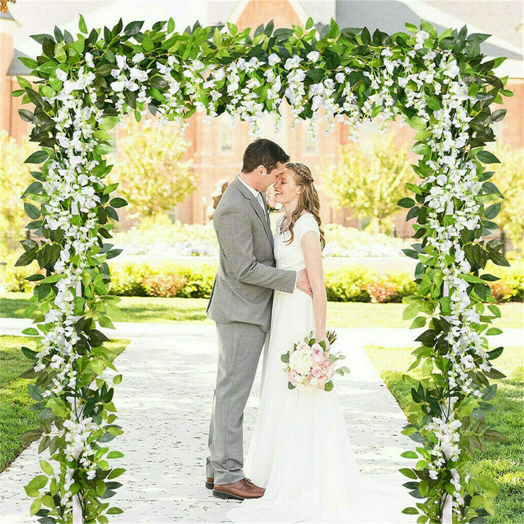 3x3M Square Wedding Arch Stand Metal Wedding Backdrop Decor White Flower Stand V767-XJJ382-WT-G1