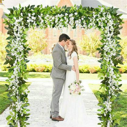 3x3M Square Wedding Arch Stand Metal Wedding Backdrop Decor White Flower Stand V767-XJJ382-WT-G1