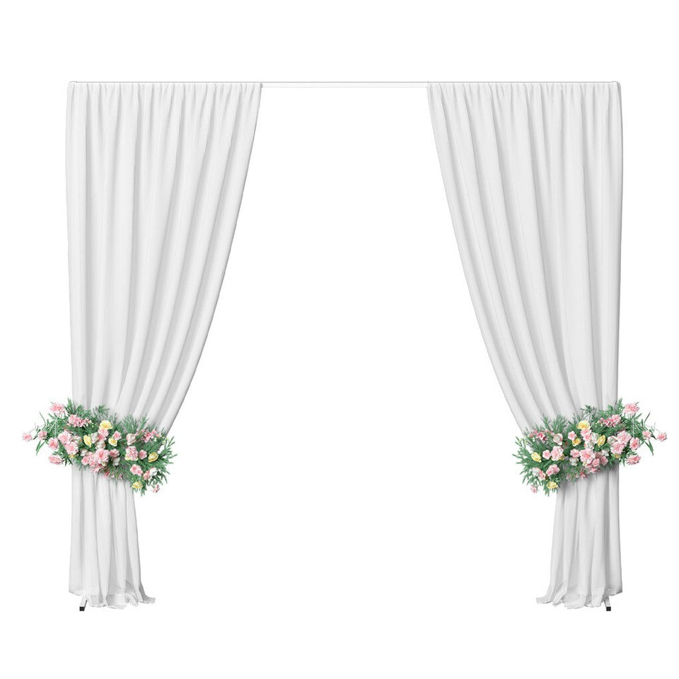 3x3M Square Wedding Arch Stand Metal Wedding Backdrop Decor White Flower Stand V767-XJJ382-WT-G1