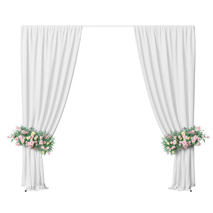 3x3M Square Wedding Arch Stand Metal Wedding Backdrop Decor White Flower Stand V767-XJJ382-WT-G1