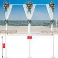 3M*6M Telescopic Wedding Backdrop Stand Balloon Curtain Hanging Pipe Background V767-XJJ383-G1