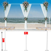 3M*6M Telescopic Wedding Backdrop Stand Balloon Curtain Hanging Pipe Background V767-XJJ383-G1