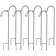 Set of 8 Anti-Wind Shepherd Hooks for Garden and Wedding Decorations V767-XJJ438-BK-G1