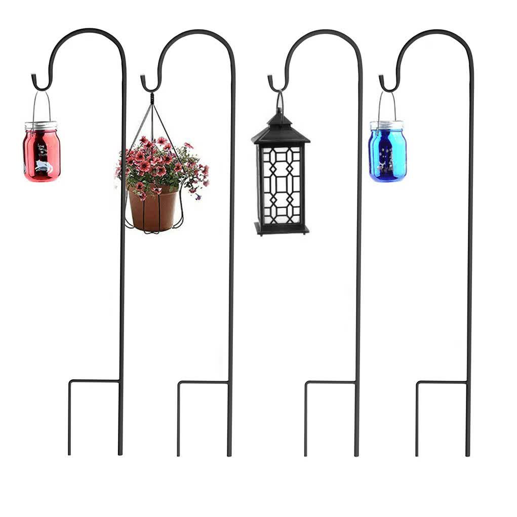 Set of 8 Anti-Wind Shepherd Hooks for Garden and Wedding Decorations V767-XJJ438-BK-G1