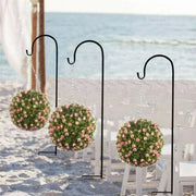 Set of 8 Anti-Wind Shepherd Hooks for Garden and Wedding Decorations V767-XJJ438-BK-G1