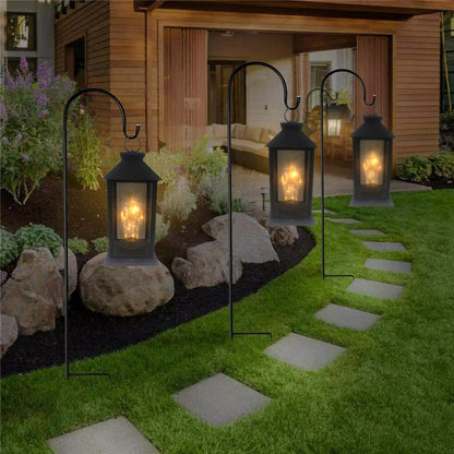 Set of 8 Anti-Wind Shepherd Hooks for Garden and Wedding Decorations V767-XJJ438-BK-G1