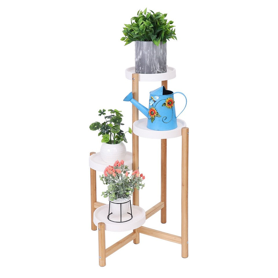 4-Tier Plant Stand Corner Flower Pot Holder V767-XJJ456-L