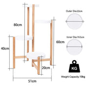 4-Tier Plant Stand Corner Flower Pot Holder V767-XJJ456-L