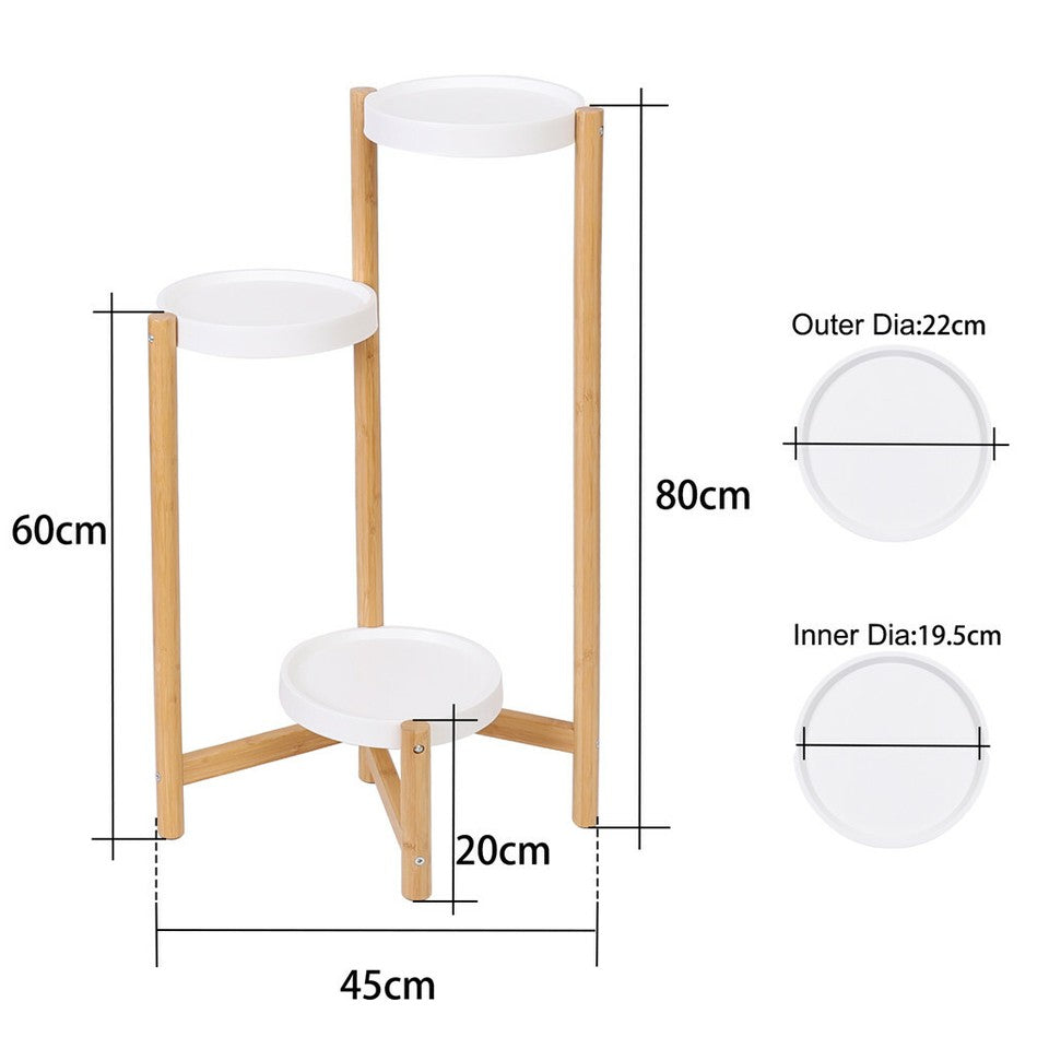 3 Tier Bamboo Plant Stand V767-XJJ456-S