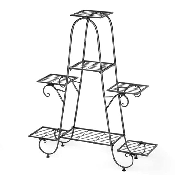 Stable 7 Tier Metal Plant Stand Flower Pot Rack Display Holder Shelf Home Garden V767-XJJ465-G2