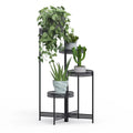 4 Tier Foldable Corner Tall Plant Stand Metal Flower Display Rack Indoor Outdoor V767-XJJ491-L