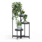4 Tier Foldable Corner Tall Plant Stand Metal Flower Display Rack Indoor Outdoor V767-XJJ491-L