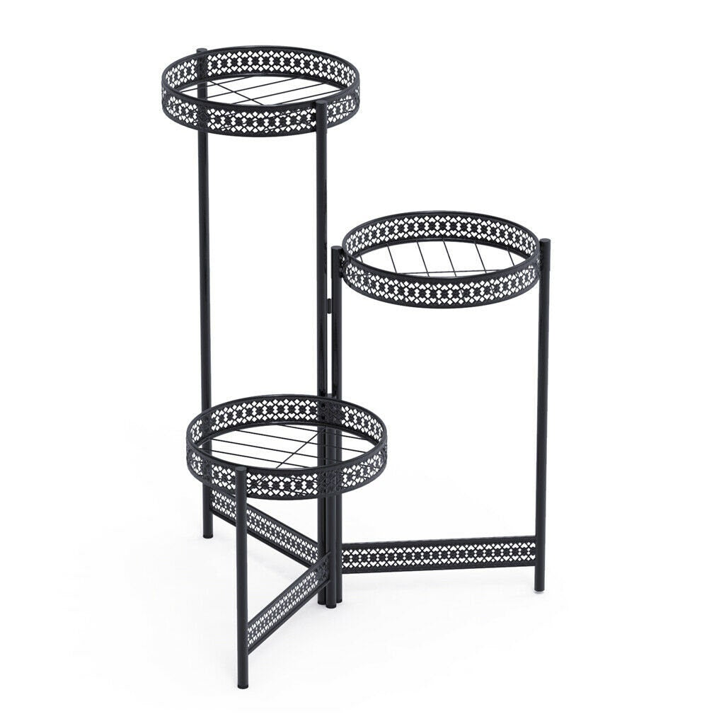 Premium Quality Black Metal Plant Stand V767-XJJ491-S
