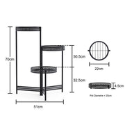 Premium Quality Black Metal Plant Stand V767-XJJ491-S