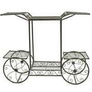 6 Tiers Garden Cart Stand & Flower Pot Plant Holder Display Rack Parisian Style V767-XJJ626-G2