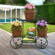 6 Tiers Garden Cart Stand & Flower Pot Plant Holder Display Rack Parisian Style V767-XJJ626-G2