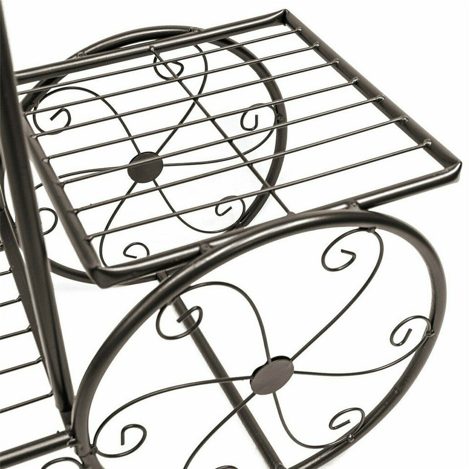 6 Tiers Garden Cart Stand & Flower Pot Plant Holder Display Rack Parisian Style V767-XJJ626-G2