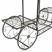 6 Tiers Garden Cart Stand & Flower Pot Plant Holder Display Rack Parisian Style V767-XJJ626-G2