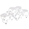Outdoor Indoor Metal Flower Pots Planter Plant Stands Garden Shelf Racks V767-XJJ686-WT