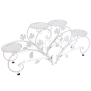 Outdoor Indoor Metal Flower Pots Planter Plant Stands Garden Shelf Racks V767-XJJ686-WT