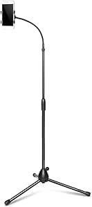 Universal Tripod Floor Stand Holder Adjustable Gooseneck For iPad iPhone Tablet V767-XJJ691-V1