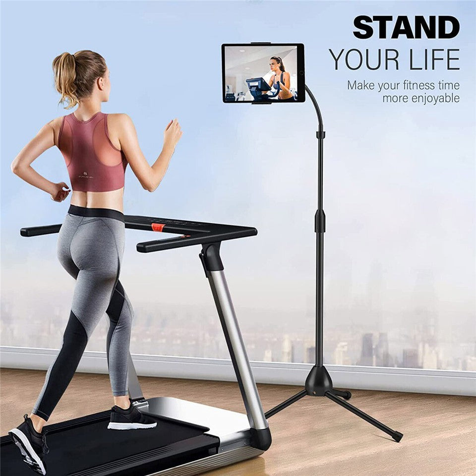 Universal Tripod Floor Stand Holder Adjustable Gooseneck For iPad iPhone Tablet V767-XJJ691-V1