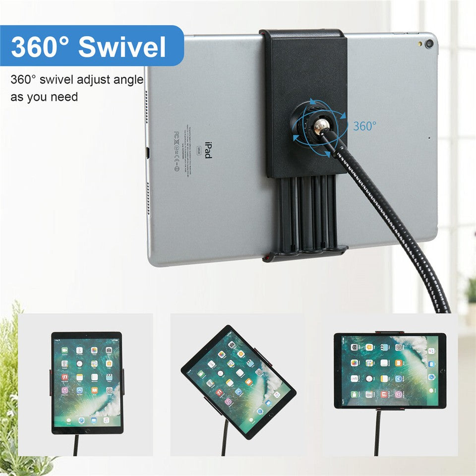 Universal Tripod Floor Stand Holder Adjustable Gooseneck For iPad iPhone Tablet V767-XJJ691-V1
