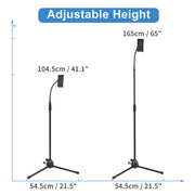 Universal Tripod Floor Stand Holder Adjustable Gooseneck For iPad iPhone Tablet V767-XJJ691-V1