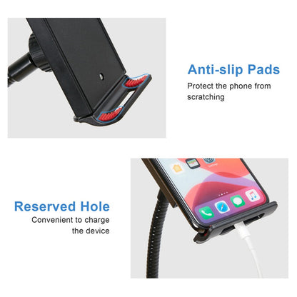 Universal Tripod Floor Stand Holder Adjustable Gooseneck For iPad iPhone Tablet V767-XJJ691-V1