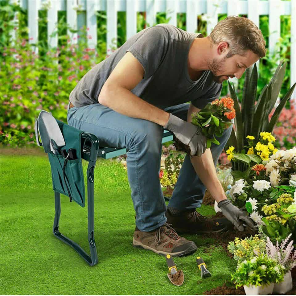 Garden Kneeler PRO Thick EVA Folding Kneeling Pad Seat Padded Stool Gardening Be V767-XJJ717-V1