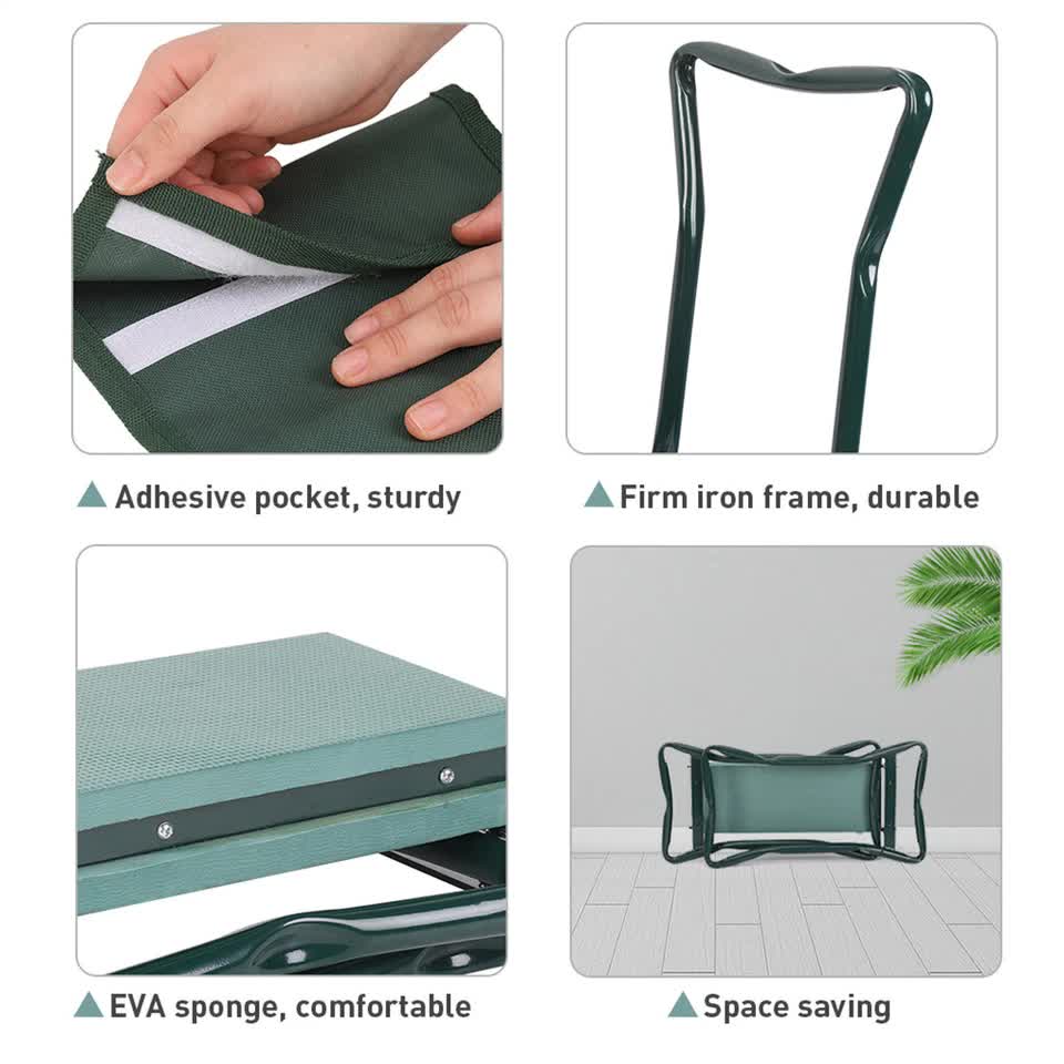Garden Kneeler PRO Thick EVA Folding Kneeling Pad Seat Padded Stool Gardening Be V767-XJJ717-V1