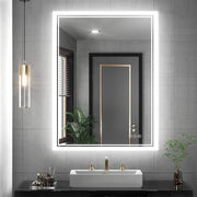 LED Anti-Fog Wall-Mounted Bathroom Mirror V767-XMR-C28-166-AU