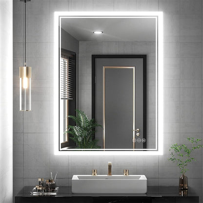 LED Anti-Fog Wall-Mounted Bathroom Mirror V767-XMR-C28-166-AU