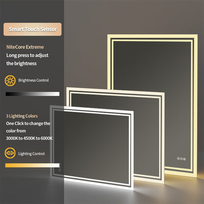 LED Anti-Fog Wall-Mounted Bathroom Mirror V767-XMR-C28-166-AU