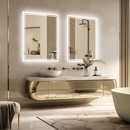 LED Anti-Fog Wall-Mounted Bathroom Mirror V767-XMR-C28-166-AU