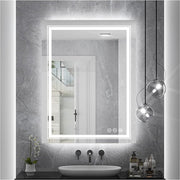 Modern Luxury: LED Mirror with Defogger 600*800mm Double LED V767-XMR-C28-168-AU