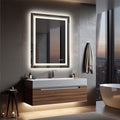 900*700MM Dimmable LED Bathroom Mirror Antifog Wall Mounted Vanity Makeup Mirror V767-XMR-C28-188-AU