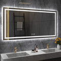 Fin 1200X800Mm Led Front Backlit Bathroom Mirror Fogless Anti-Aging Premium Hd Glass V767-XMR-C28-288-AU