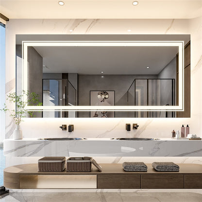 Anti-Fog LED Bathroom Mirror with 2-Way Mount 1000*600mm/Double LED V767-XMR-C28-298-AU