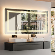 Anti-Fog LED Bathroom Mirror with 2-Way Mount 1000*600mm/Double LED V767-XMR-C28-298-AU